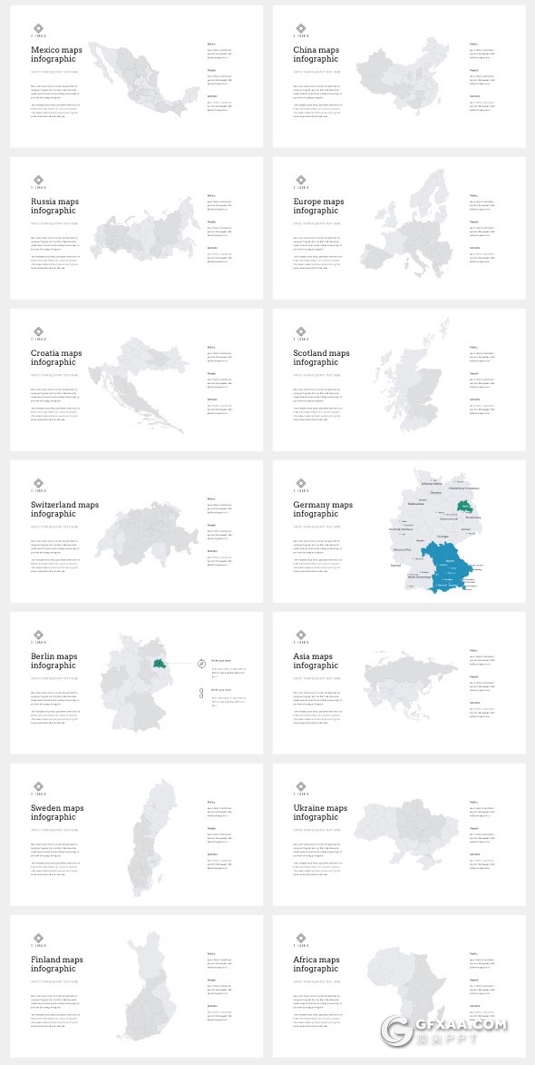 20种配色300页简约商务多用途keynote模板 - 顶尖PPT