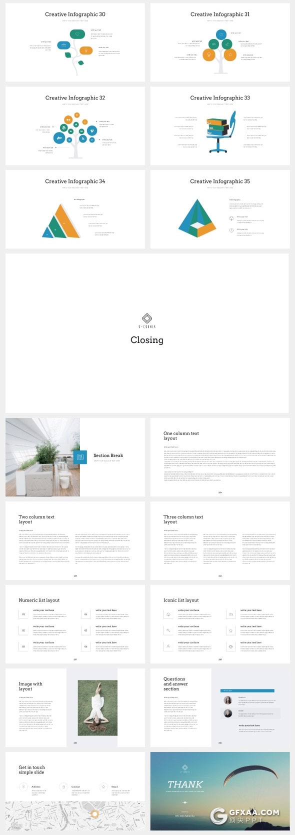 20种配色300页简约商务多用途keynote模板 - 顶尖PPT