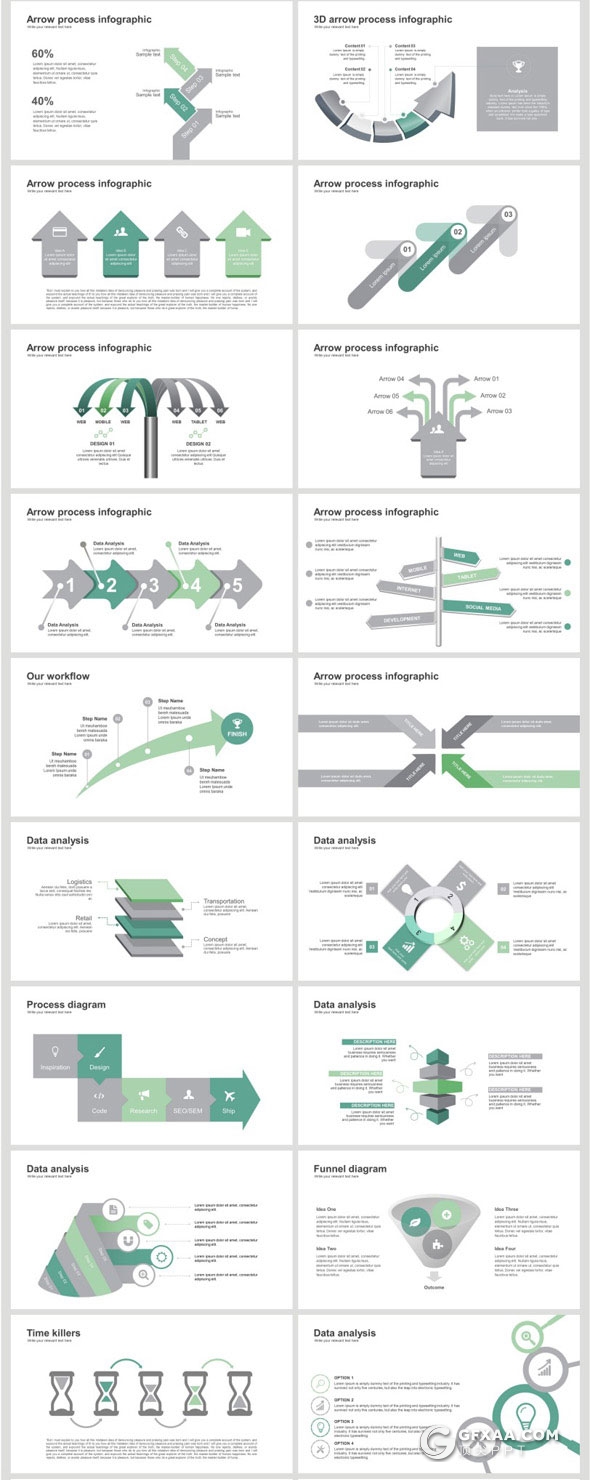 213页欧美简约风格PPT模板 - 顶尖PPT