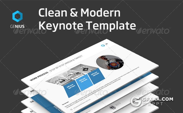 3种配色50多页扁平化keynote模板 - 顶尖PPT