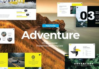 旅游度假户外冒险keynote模板 - 顶尖PPT