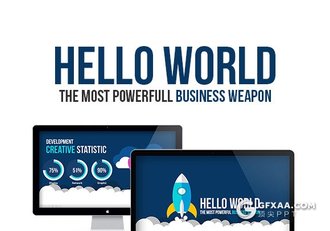 8种配色140页精美卡通插画图形设计PPT模板 - 顶尖PPT