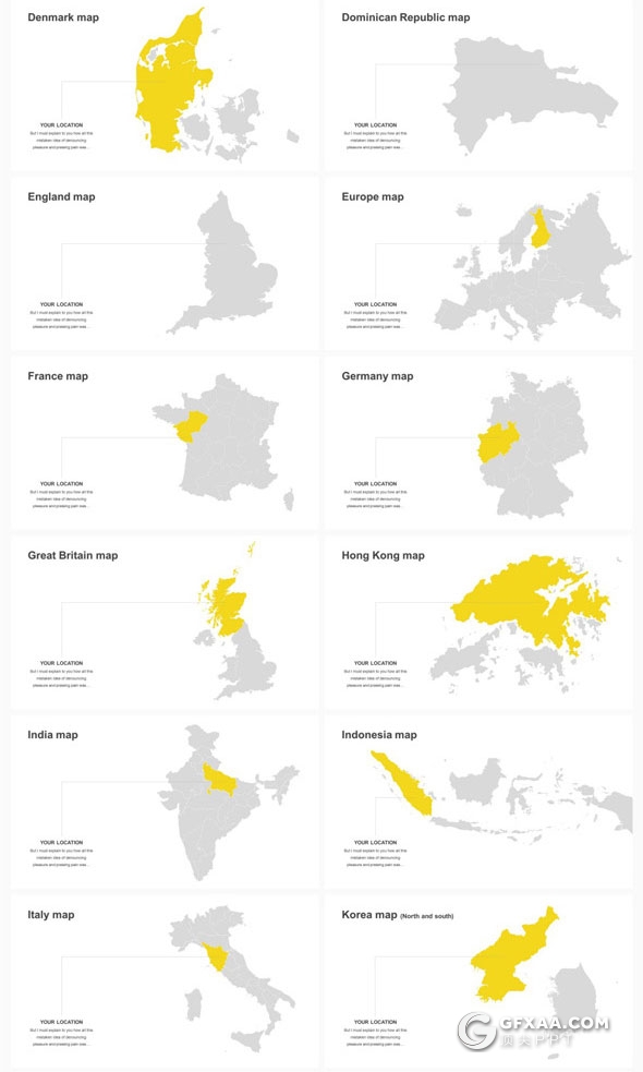 6种配色175页创意图形组合多用途PPT模板 - 顶尖PPT