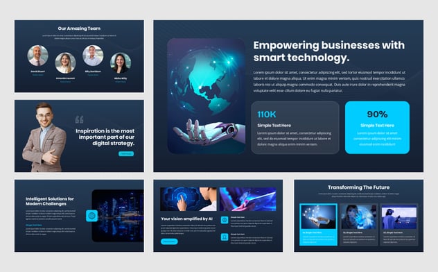 人工智能主题keynote模板 - 顶尖PPT