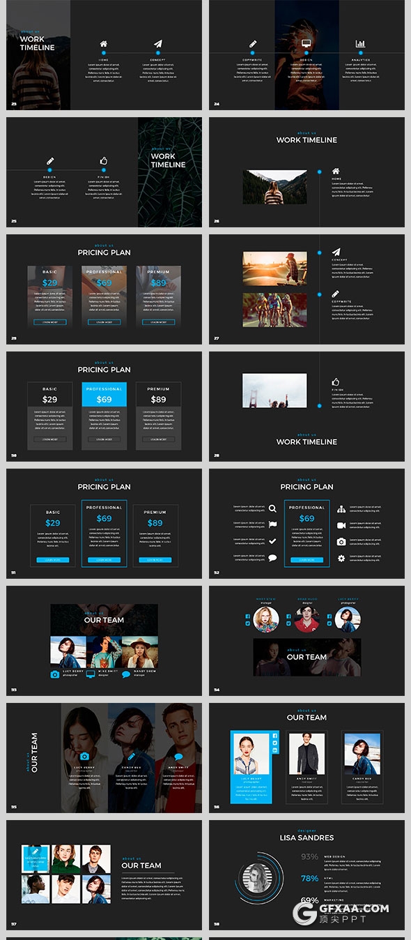 100页工作总结计划通用PPT模板 - 顶尖PPT