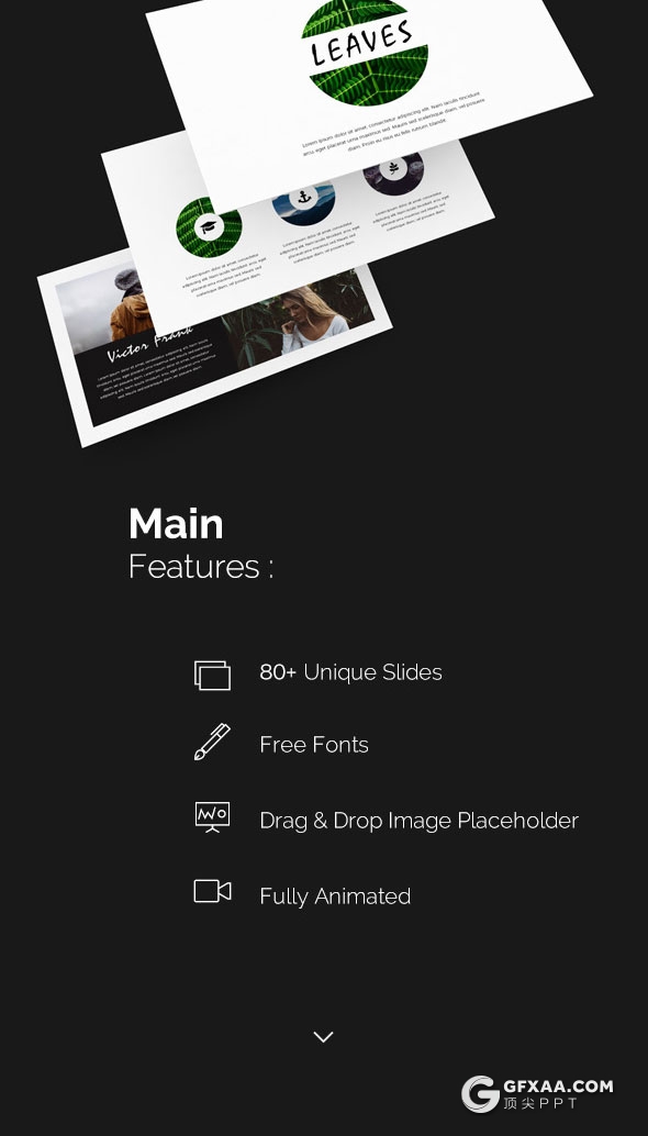 80多页简约文艺风格keynote模板 - 顶尖PPT