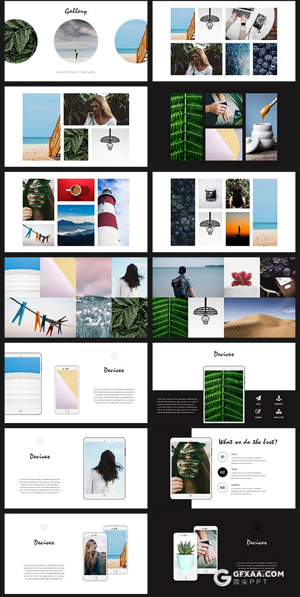 80多页简约文艺风格keynote模板 - 顶尖PPT