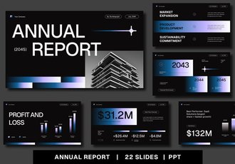 年度财务业绩报告总结PPT模板 - 顶尖PPT