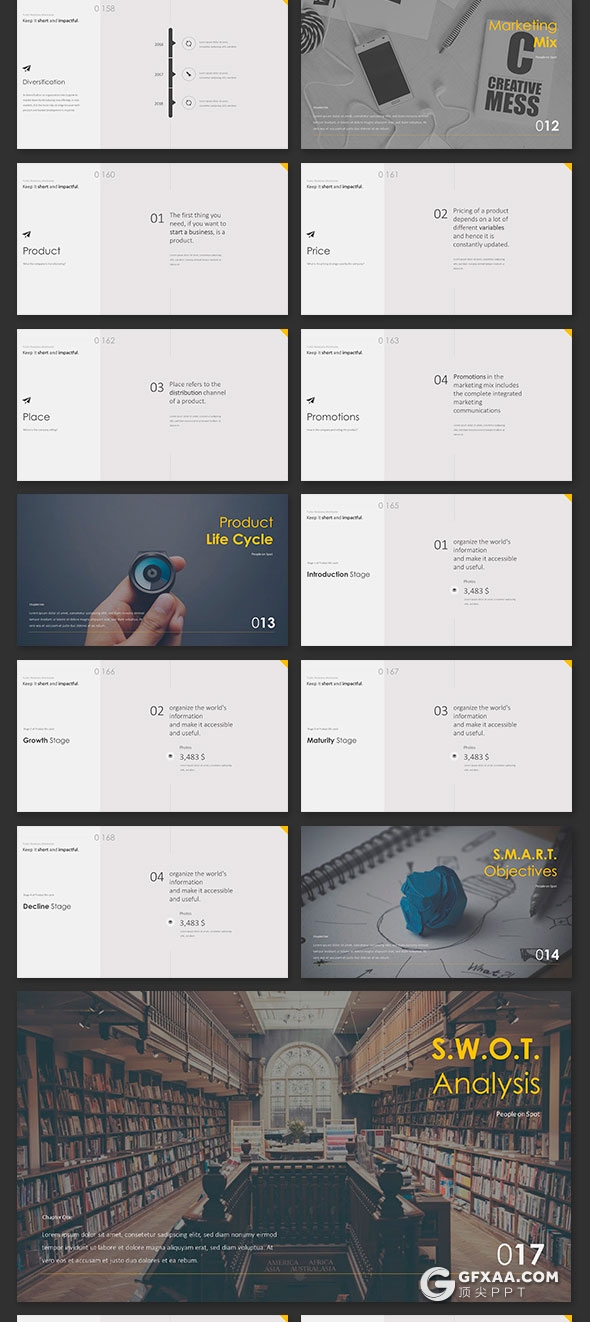 210页简约大气多用途PPT模板 - 顶尖PPT