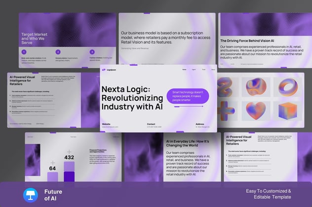 AI未来发展分析keynote模板 - 顶尖PPT