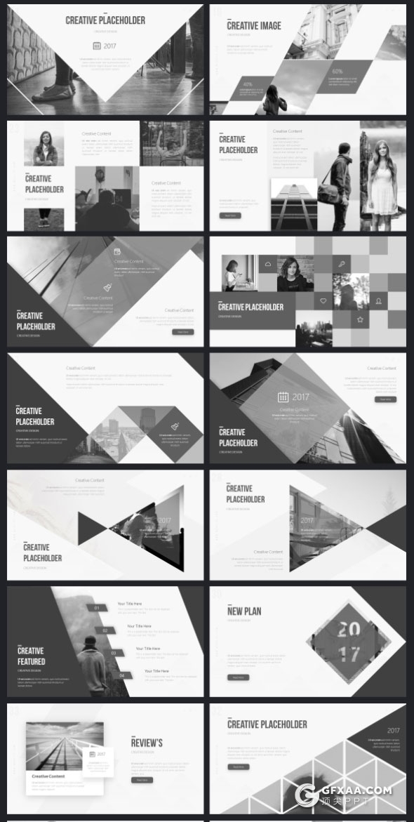 76页21种配色精致商务多用途PPT模板 - 顶尖PPT