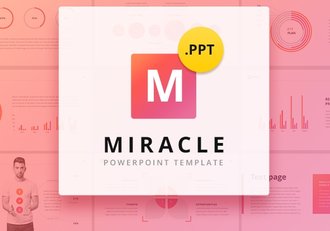 50页3种渐变配色粉嫩唯美风格PPT模板 - 顶尖PPT