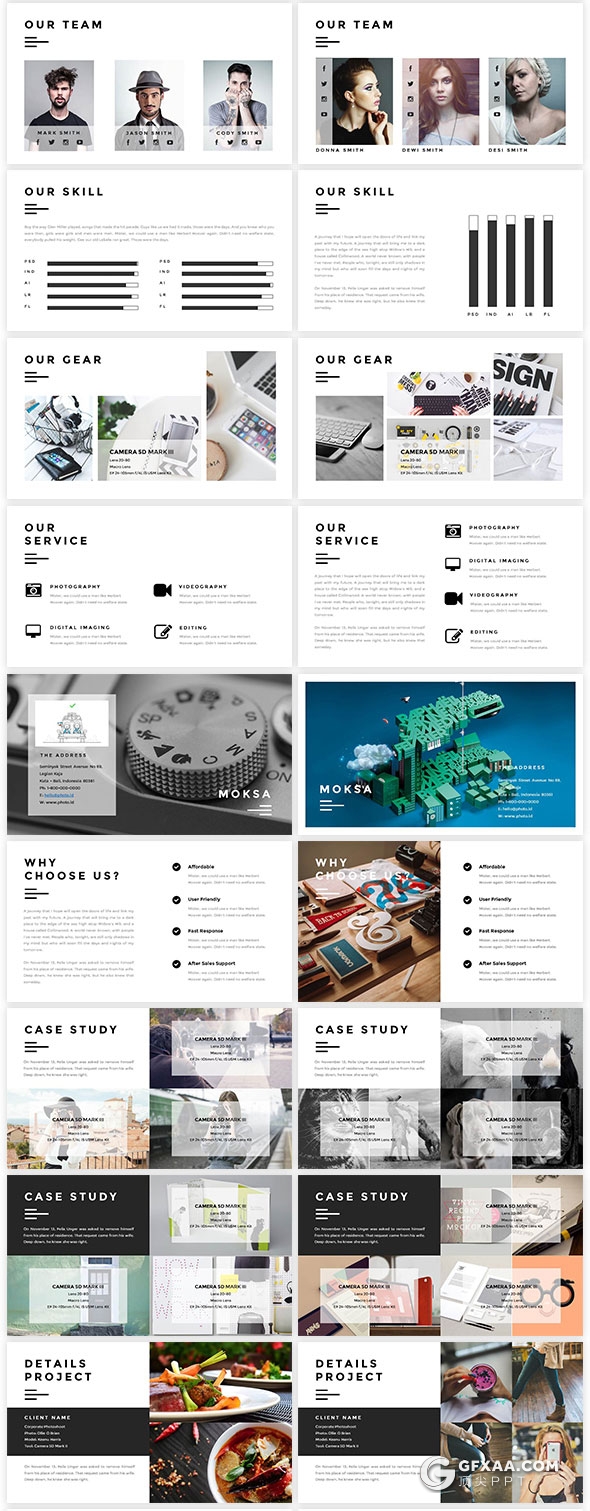 100多页简约商务风格keynote模板 - 顶尖PPT