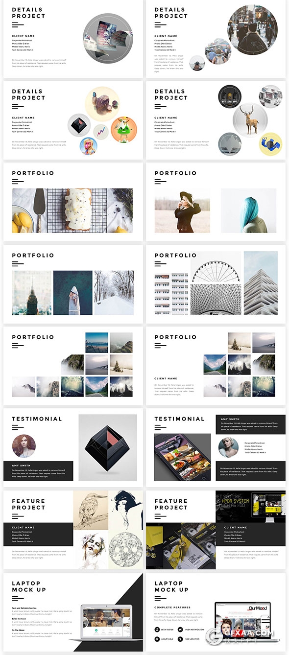 100多页简约商务风格keynote模板 - 顶尖PPT