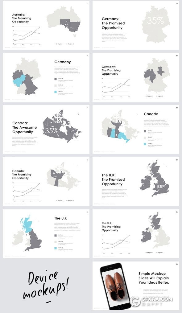 120页现代化设计风格文艺范keynote模板 - 顶尖PPT