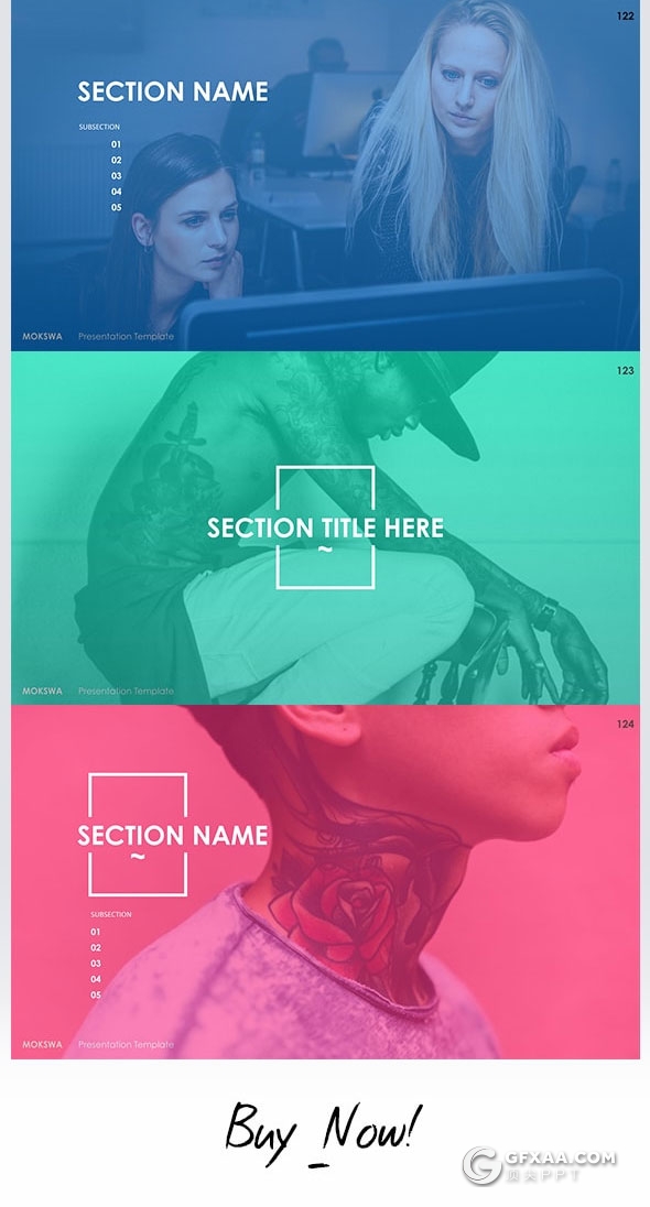 120页现代化设计风格文艺范keynote模板 - 顶尖PPT