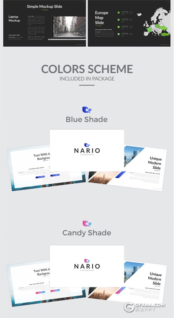 68页会议演讲业务介绍渐变色PPT模板 - 顶尖PPT