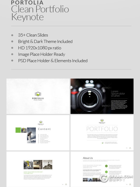 36页摄影图片展示keynote模板 - 顶尖PPT