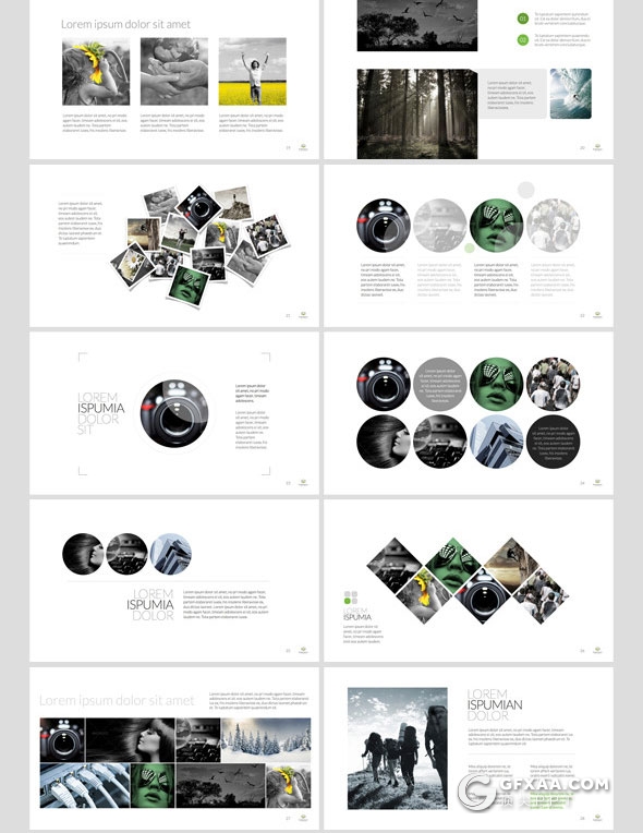 36页摄影图片展示keynote模板 - 顶尖PPT