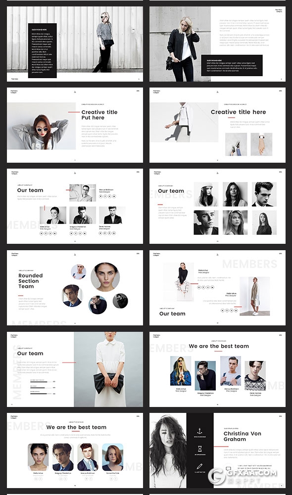 120页极简文艺风格通用PPT模板 - 顶尖PPT