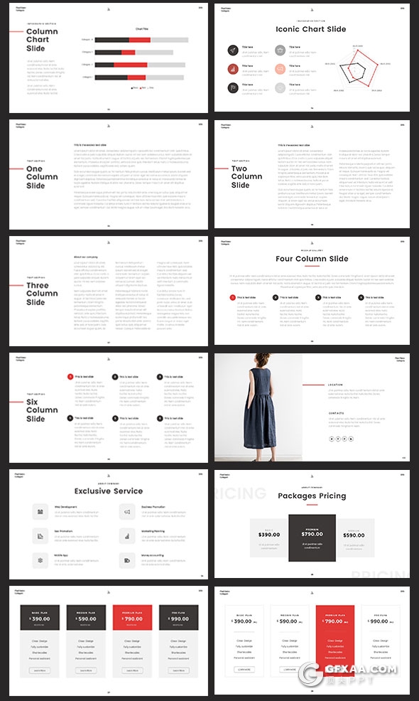 120页极简文艺风格通用PPT模板 - 顶尖PPT