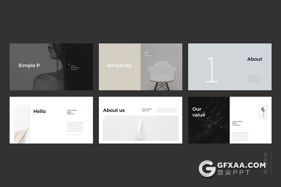 58页留白设计风格PPT通用模板 - 顶尖PPT