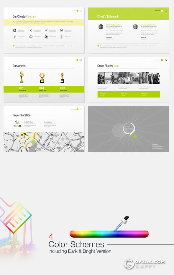 59页欧美商务多用途PPT模板两种尺寸规格 - 顶尖PPT