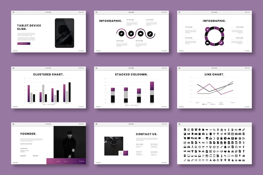 移动互联网商务企业服务推广Keynote模板 - 顶尖PPT