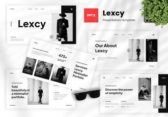 极简商业投资组合讲述展示PPT模板 - 顶尖PPT