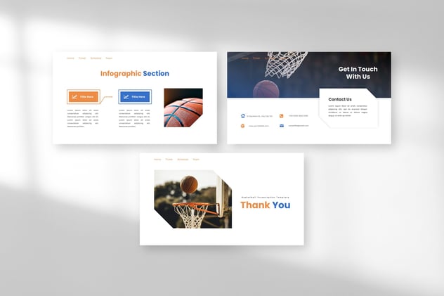 快攻篮球主题keynote模板 - 顶尖PPT