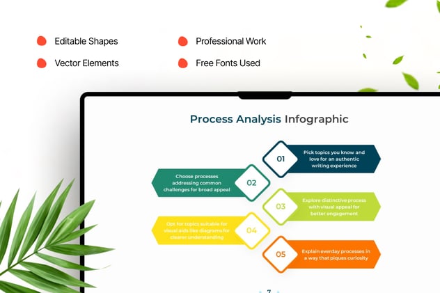 彩色过程分析信息图形PPT模板 - 顶尖PPT