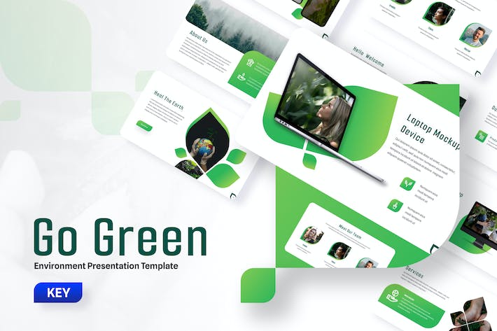 绿色环保可持续发展主题Keynote模板 - 顶尖PPT