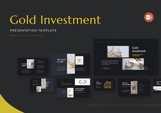 黄金投资理财PPT模板 - 顶尖PPT