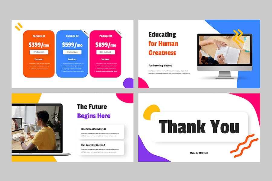 校友儿童教育培训活动Keynote模板 - 顶尖PPT