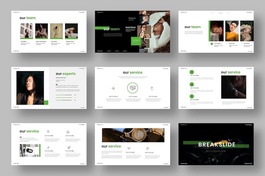 产品业务展示营销策划摄影展示通用PPT模板 - 顶尖PPT