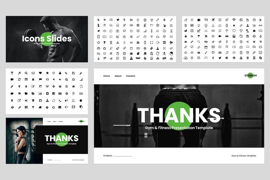 体操健身训练方案讲述Keynote模板 - 顶尖PPT