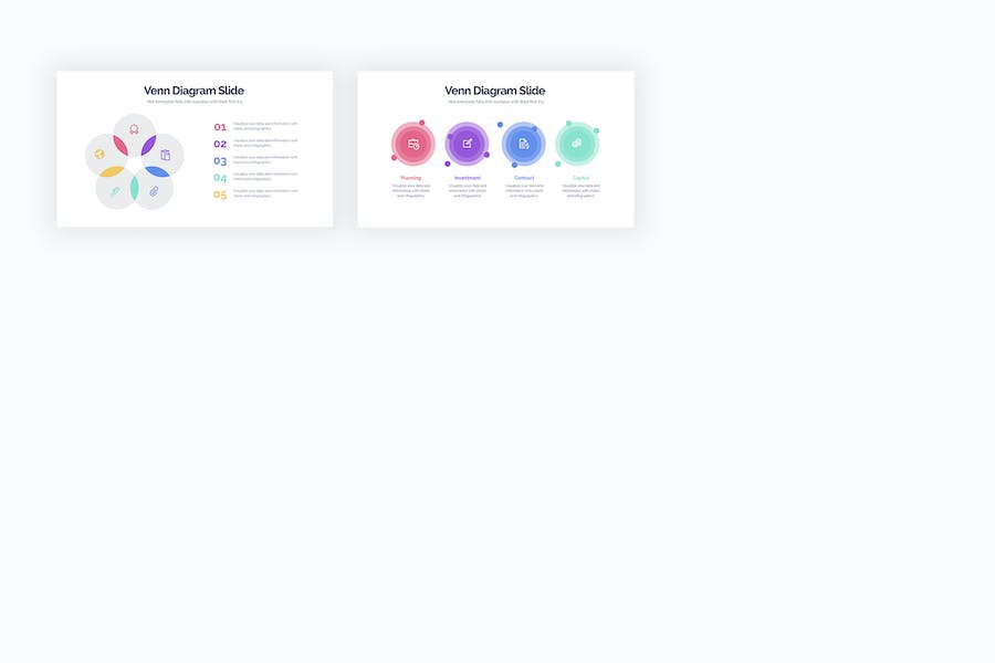 商业维恩图关系分析信息图PPT模板 - 顶尖PPT