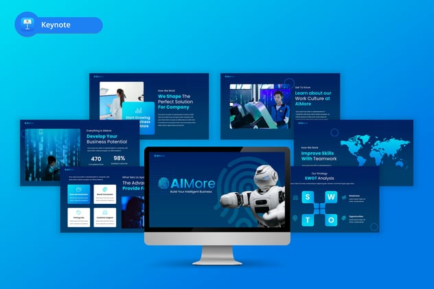 人工智能技术研究keynote模板 - 顶尖PPT