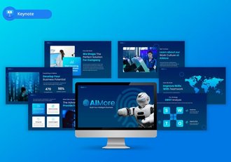 人工智能技术研究keynote模板 - 顶尖PPT