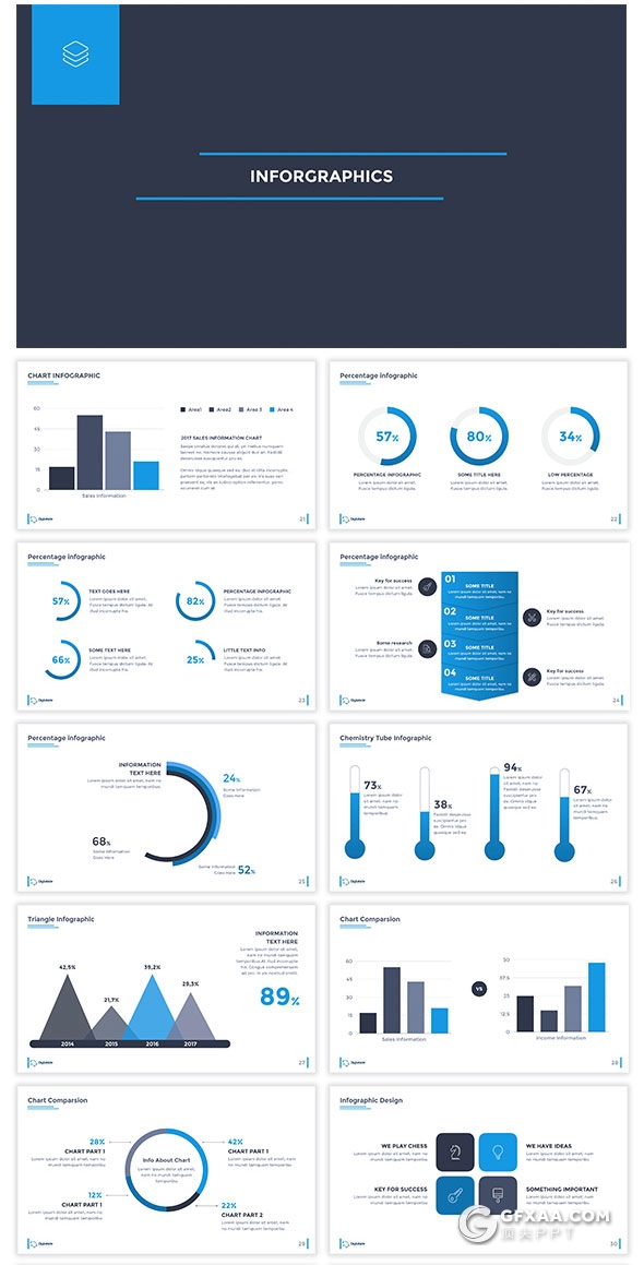 9种配色主题75页多用途keynote模板 - 顶尖PPT
