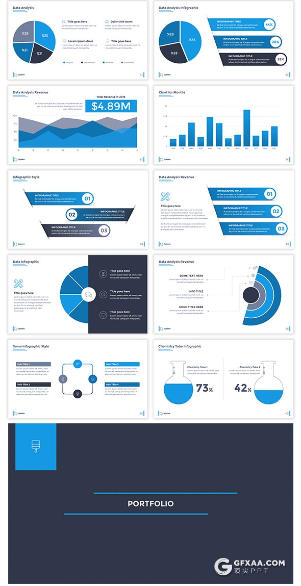 9种配色主题75页多用途keynote模板 - 顶尖PPT