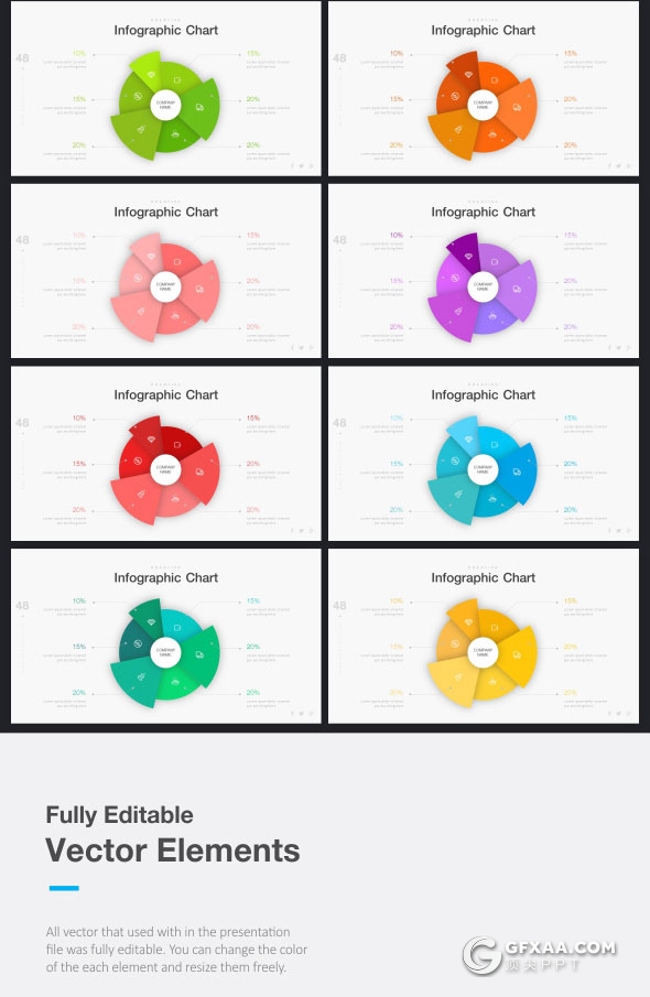 22种配色63页精致设计商务PPT模板 - 顶尖PPT