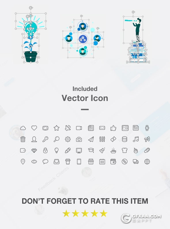 22种配色63页精致设计商务PPT模板 - 顶尖PPT