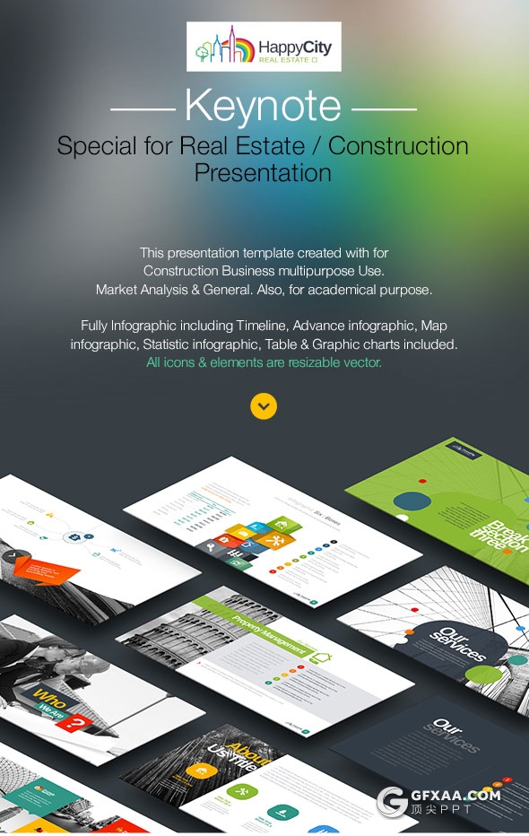75页7种配色公司团队介绍通用keynote模板 - 顶尖PPT