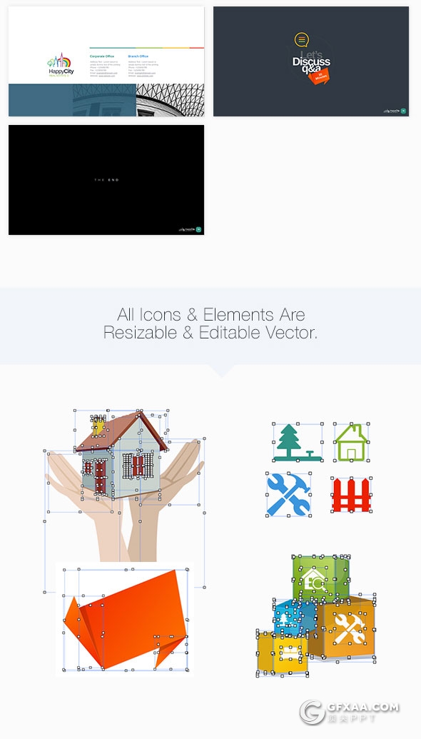 75页7种配色公司团队介绍通用keynote模板 - 顶尖PPT
