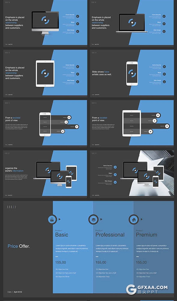 113页12种配色欧美商务高端PPT模板 - 顶尖PPT
