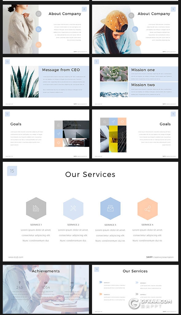 100页文艺青年风格PPT模板 - 顶尖PPT