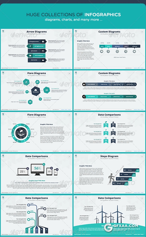 3种配色50页公司团队介绍多用途PPT模板 - 顶尖PPT