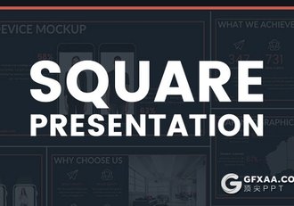 69页6种配色线框描边杂志风格keynote模板 - 顶尖PPT