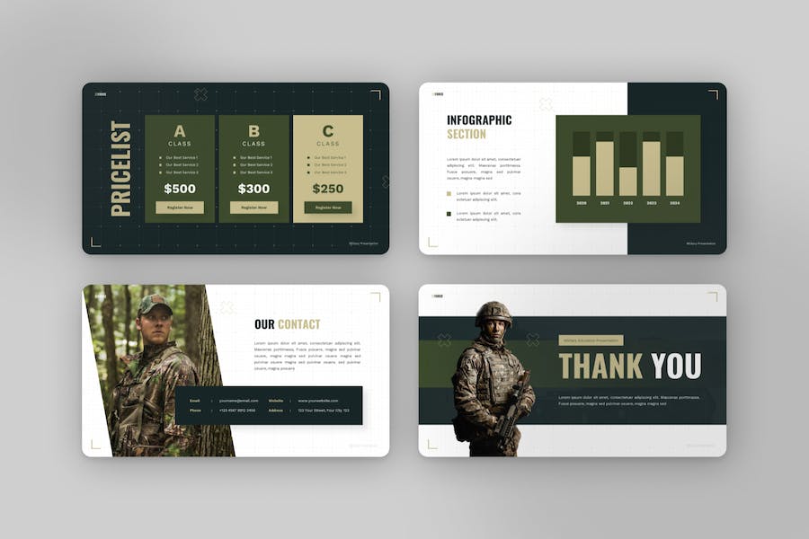 军事教育特种部队介绍展示单兵作战武器装备展示keynote模板 - 顶尖PPT